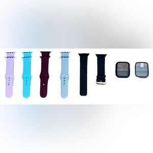 Apple Watch Third Party Accessories Bundle 5 45mm Bands and 2 45mm Cases